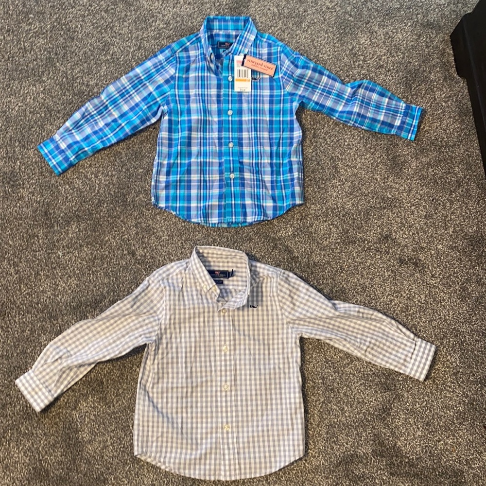NEW! 2 for 1 Vineyard vines boys 3T button up.